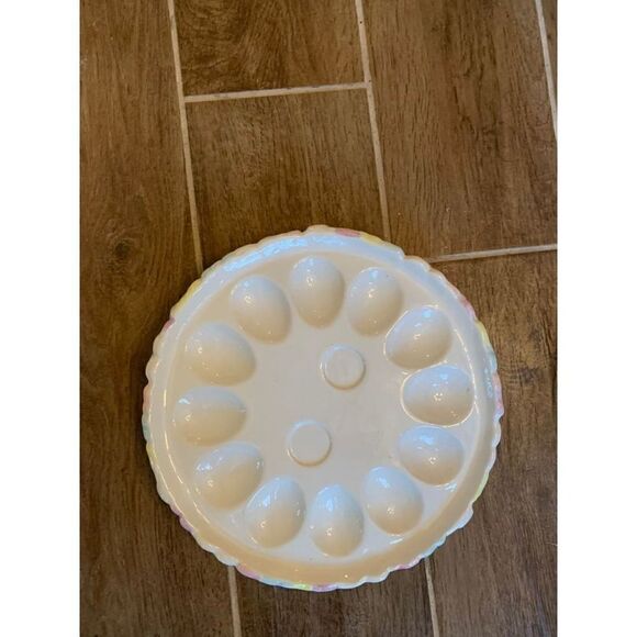 Vintage Enesco Easter/spring deviled Egg Platter - Picture 3 of 5